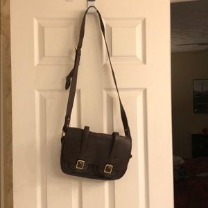 Chocolate brown Dooney & Burke saddle bag
